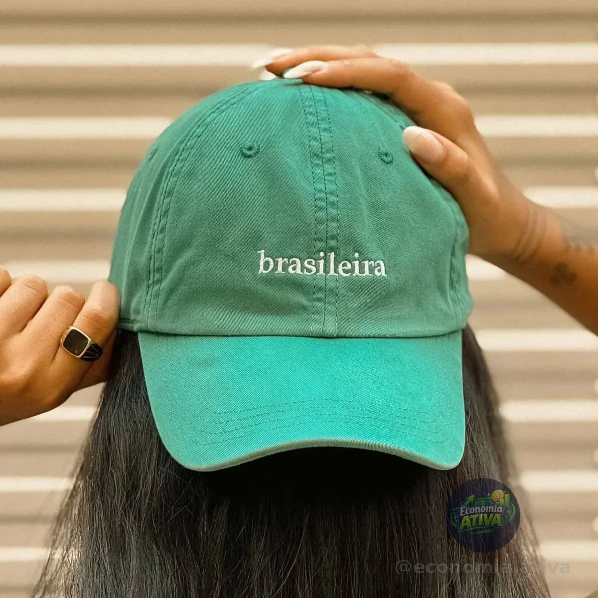 Bone Brasileira Aba Curva Bordado