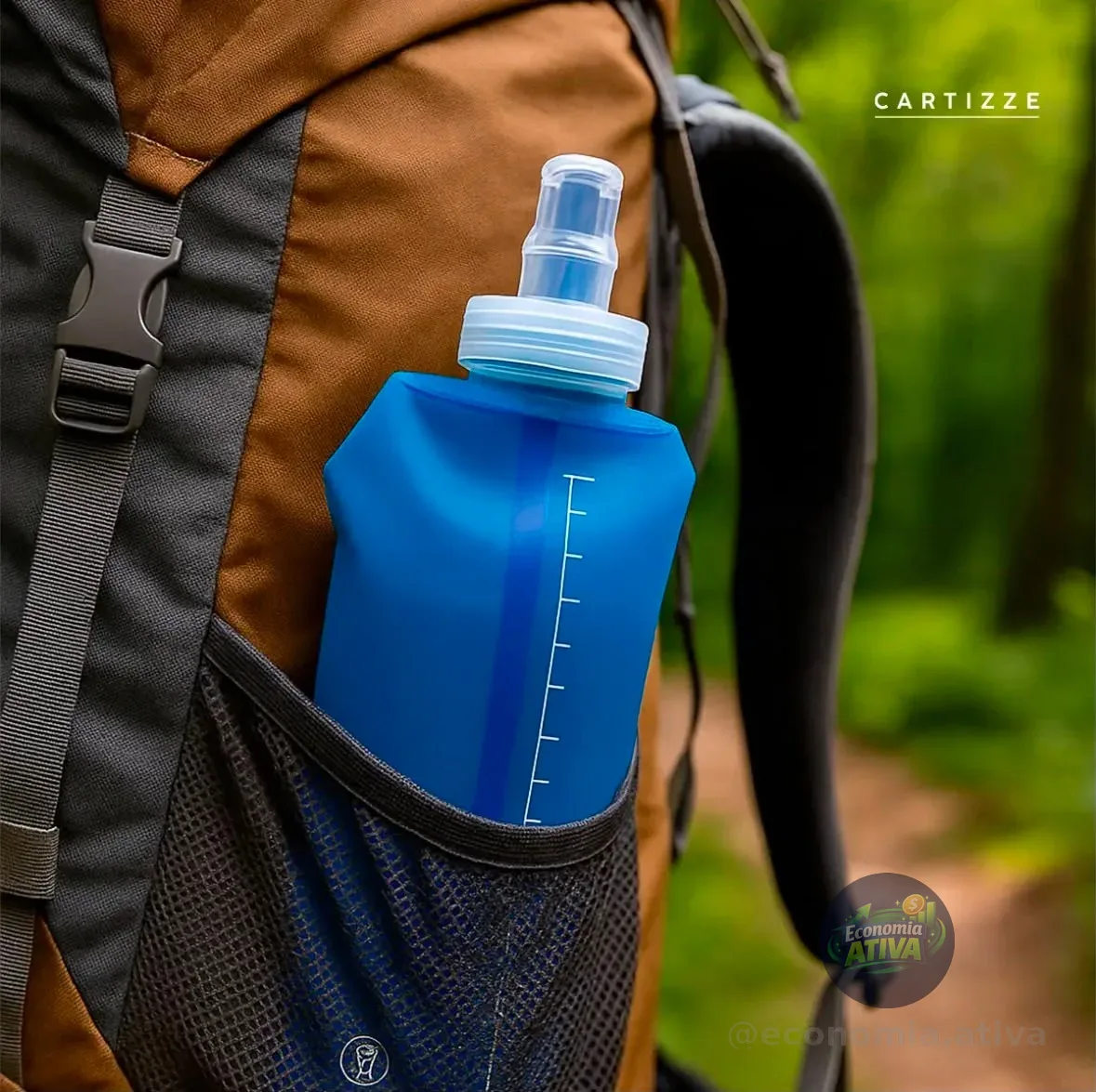 Garrafa Dobrável Squeeze (2 cores)