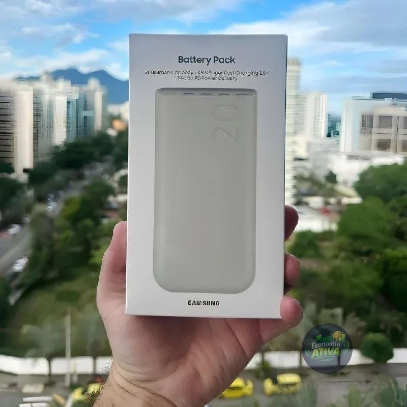 Power Bank Carregador Portátil Samsung 20000mAh 45W