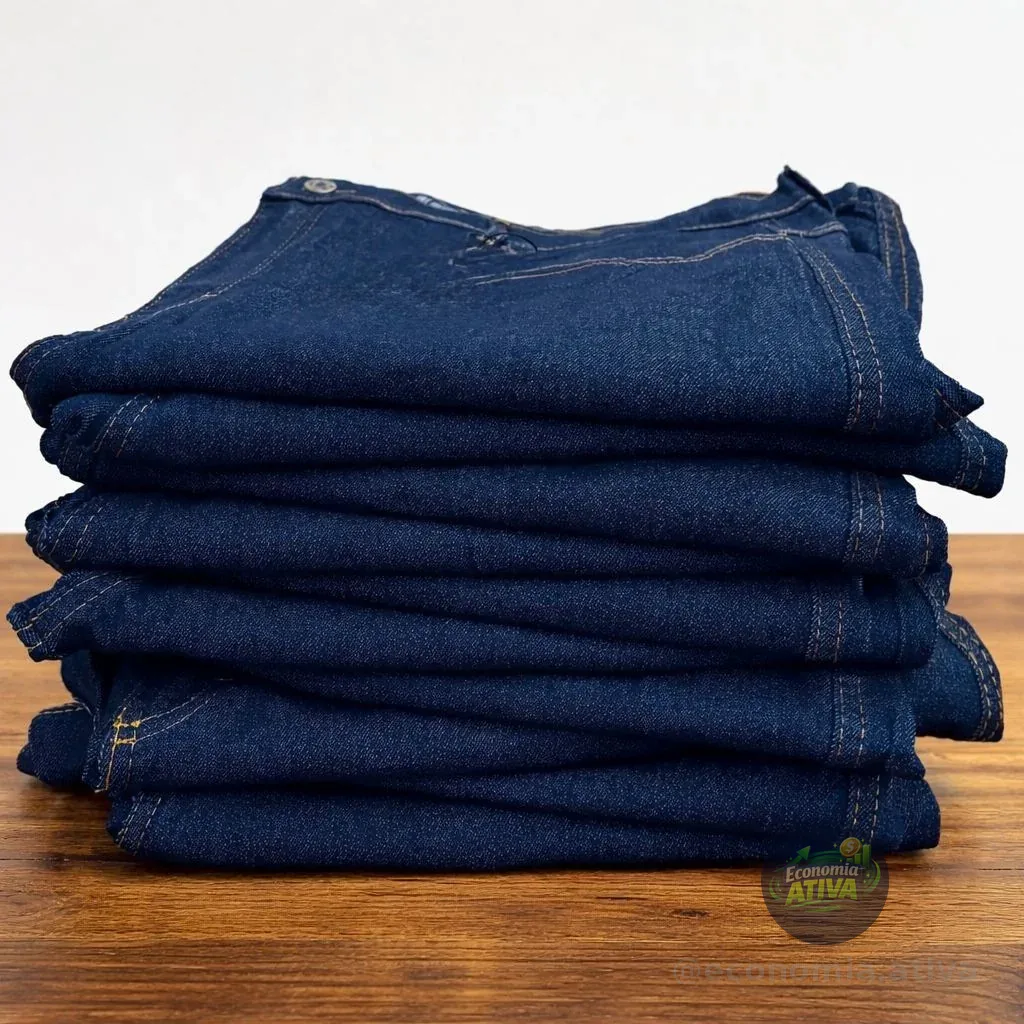 Kit 4 calças Jeans Reforçada Elastano