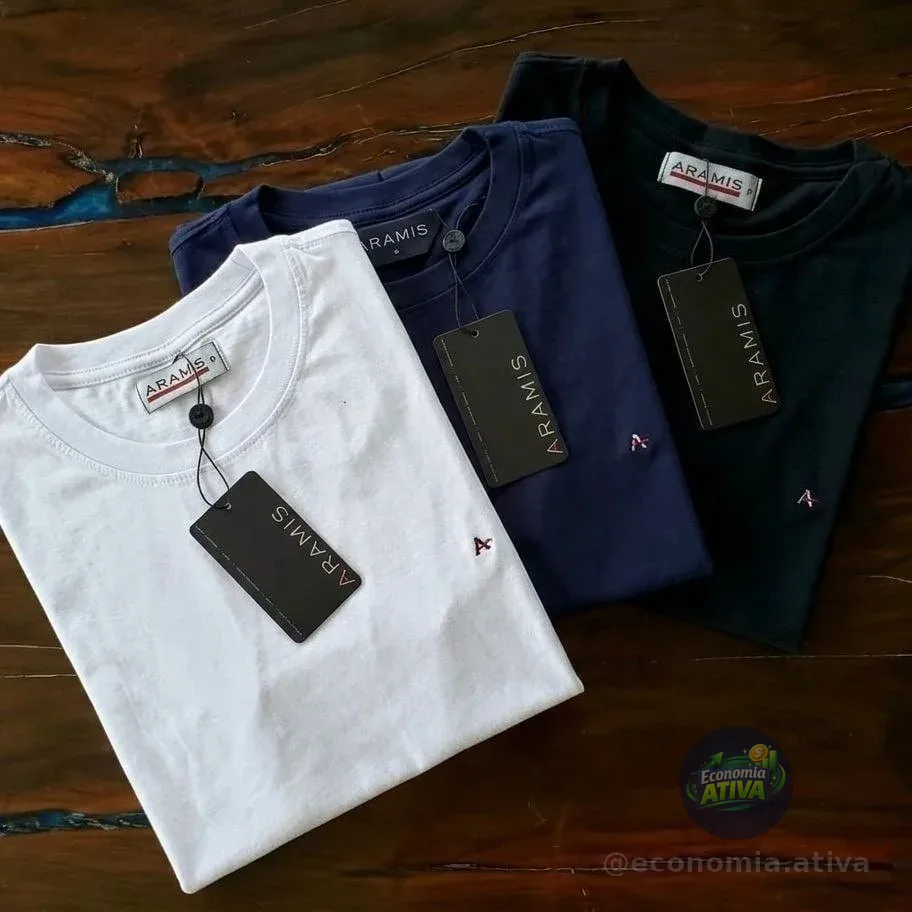 Kit 3 Camisetas Aramis