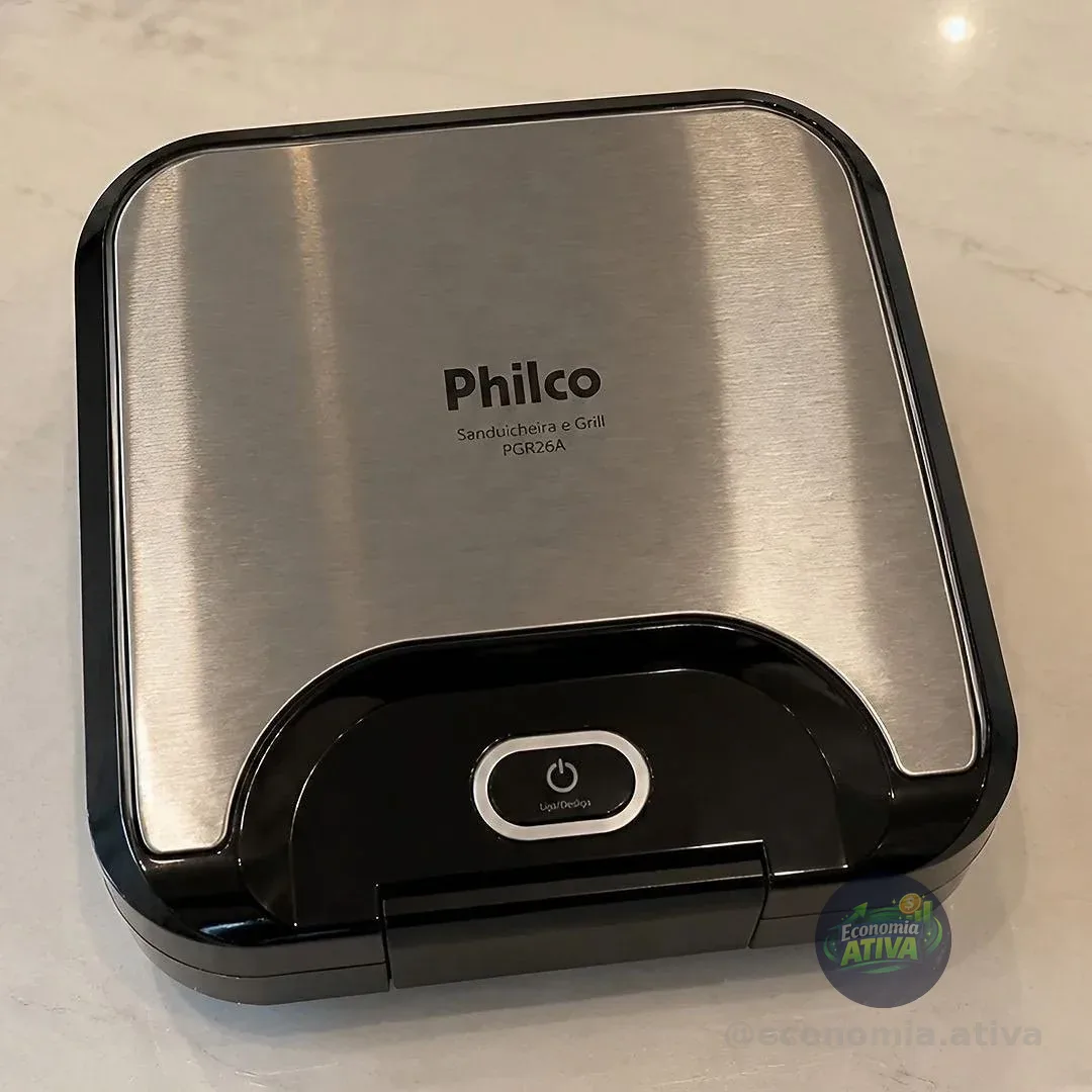 Sanduicheira E Grill Philco 2 Em 1 Inox 800w 127V