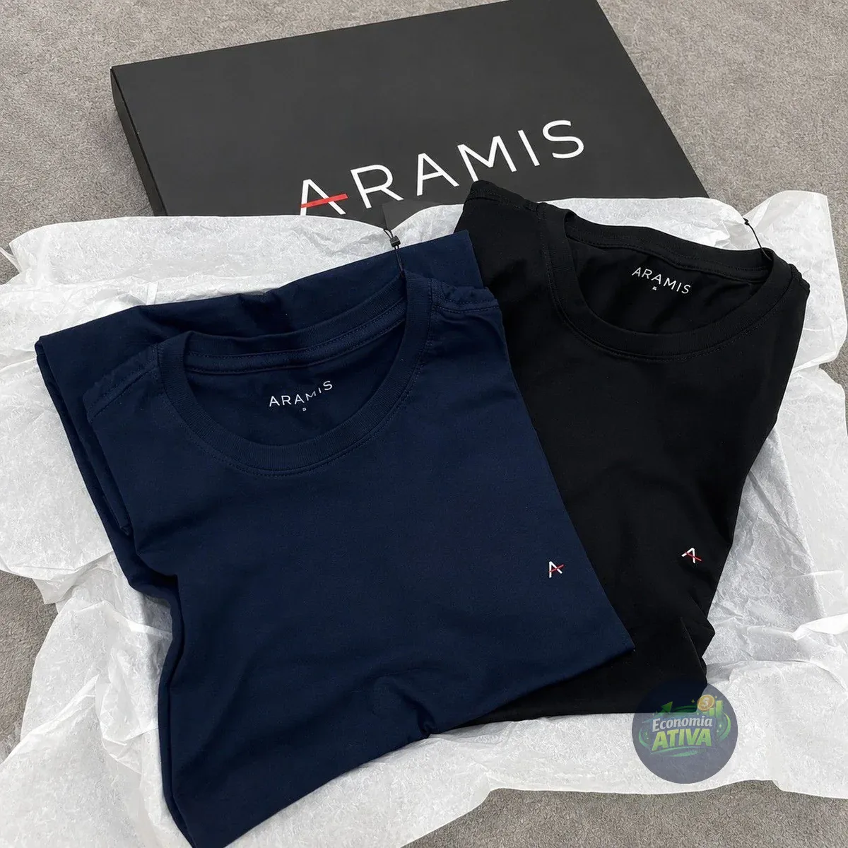 Kit 2 Camisetas Aramis Básicas