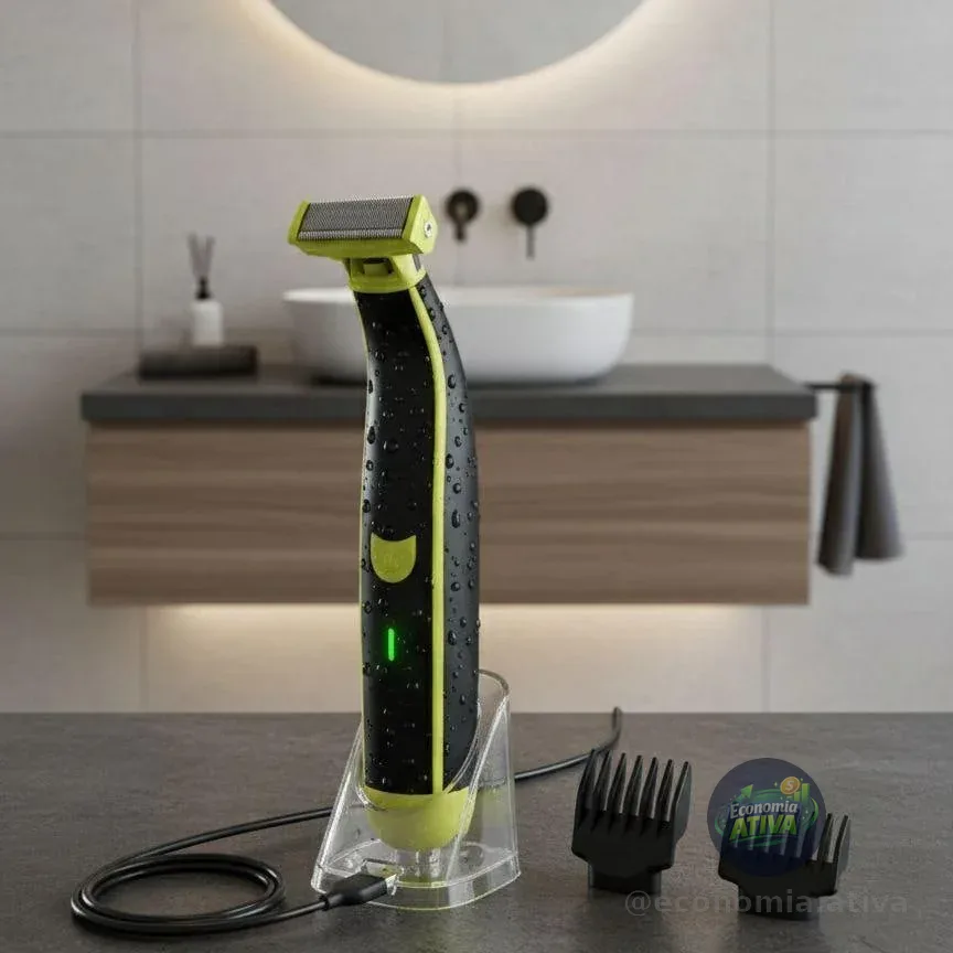 Aparador De Pelos Elétrico Lecom Prova D'água Bivolt