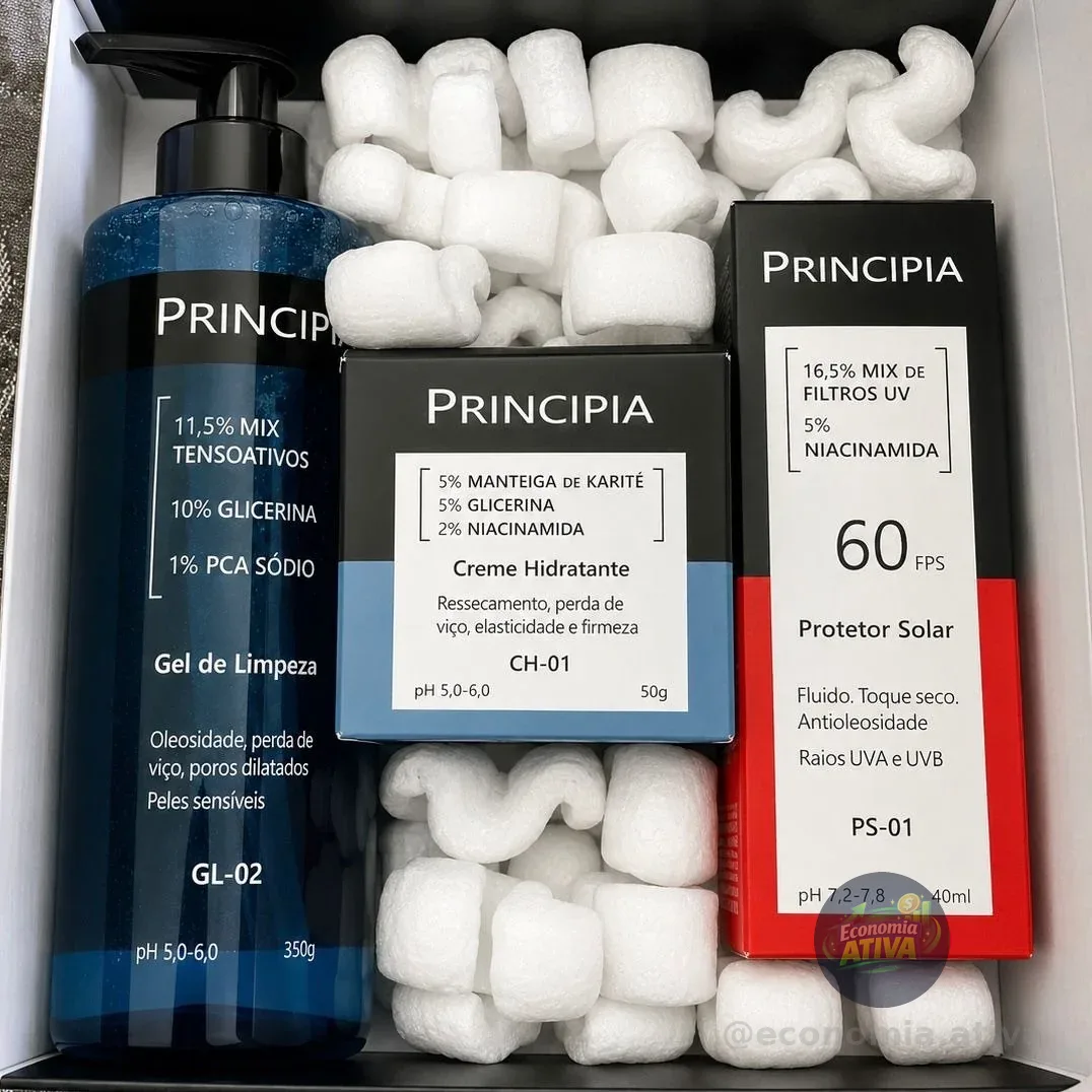Principia Kit Completo Para Pele Sensível Com Fps 60