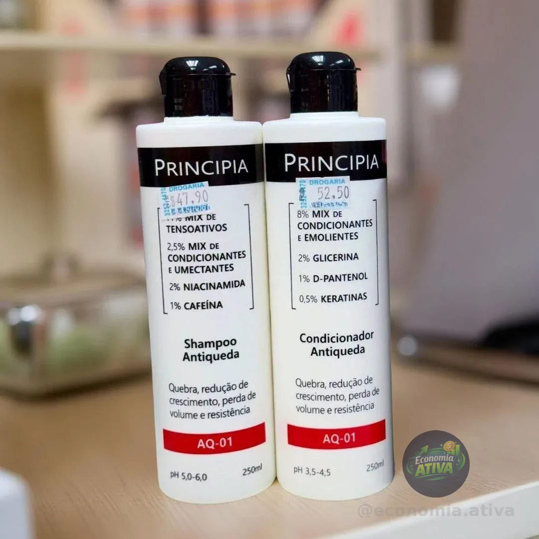 Principia Kit Shampoo E Condicionador Antiqueda Aq-01