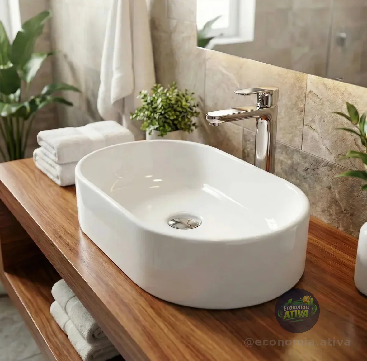 Cuba Pia De Sobrepor Para Banheiro Lavabo