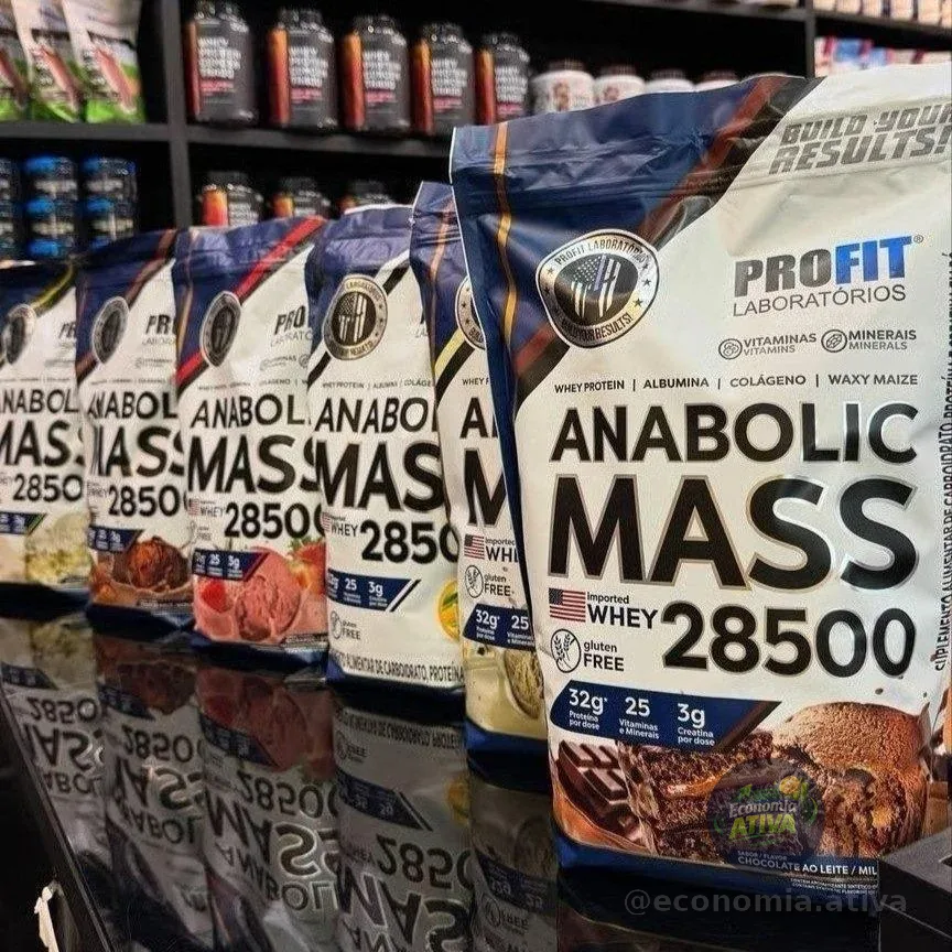 Hipercalórico Anabolic Mass 28500 3kg Profit Labs