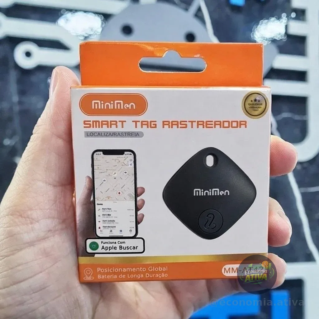 Mini Localizador Rastreador Smart Tag Gps Com Cordão Chaveiro