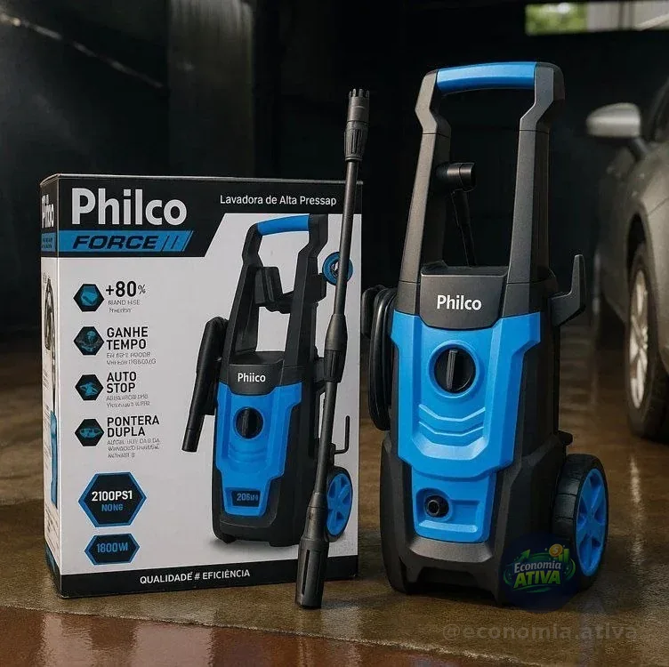 Lavadora De Alta Pressão Philco, 1.8 Kw E 2100 Psi 127v 60 Hz