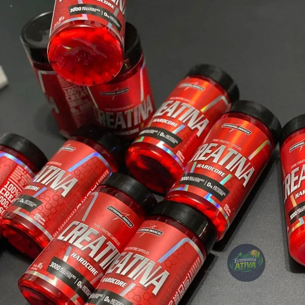 Creatina Hardcore 100% Pura 120 Capsulas
