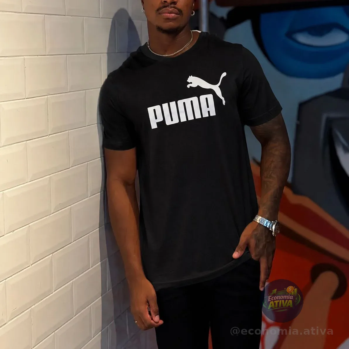 Camiseta Ess Logo Tee Puma