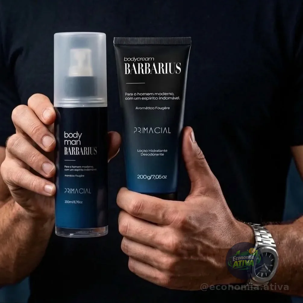 Kit Body Splash Barbarius + Hidratante
