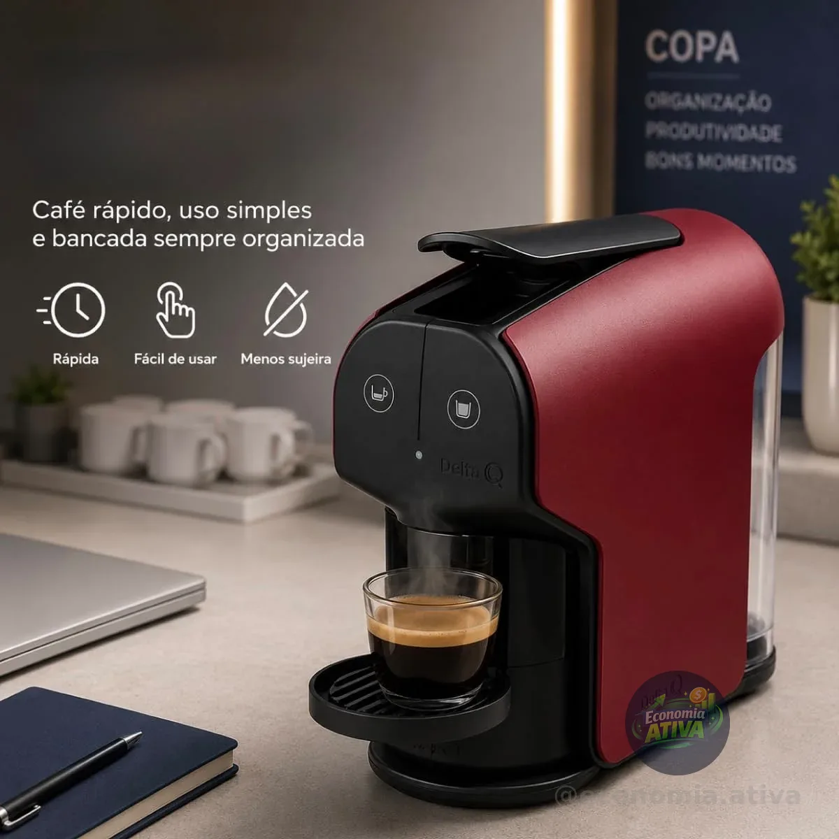 Máquina De Café Delta Q Quick Vermelha 220V