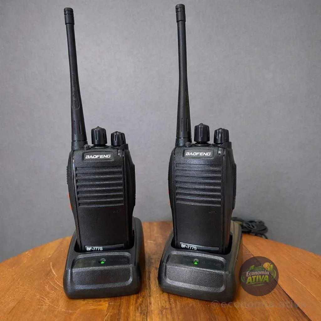 Kit 2 Radio Comunicador Baofeng