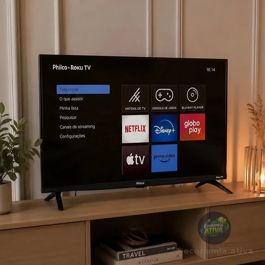 Smart Tv 32 Philco P32vik Roku Led Dolby Audio Hdr Wi-fi 110/220v