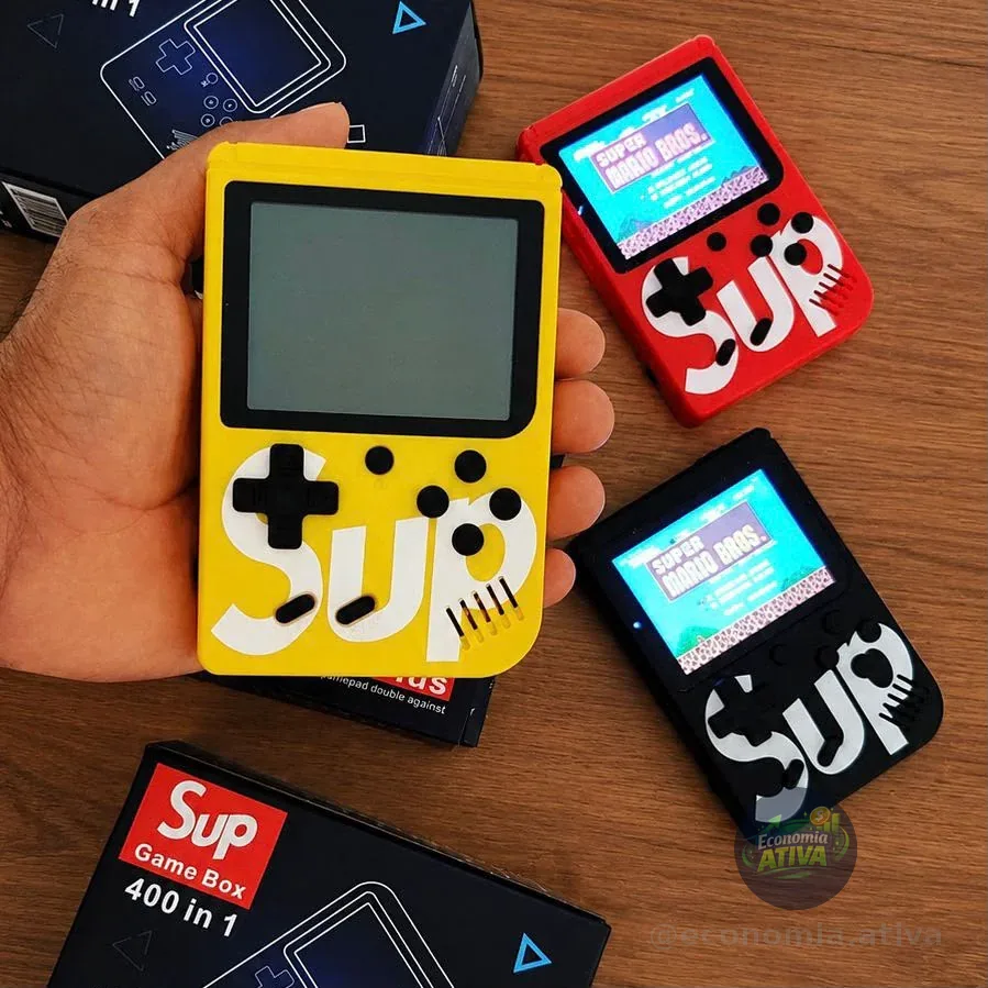 ￼Mini Console Retro Sup Game Box Portátil 400 Jogos