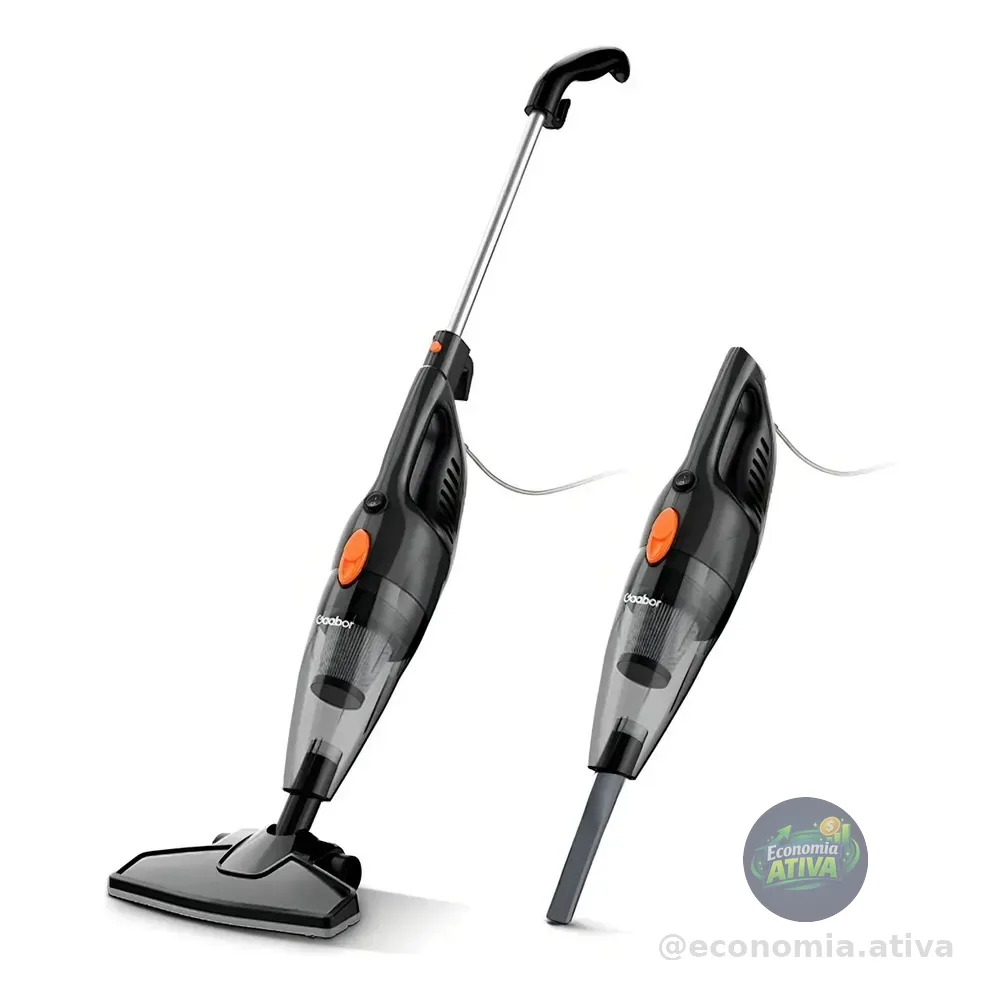 Aspirador De Pó 1.5l Gaabor 650w 16000pa Vertical Mão Cor Preto 127v