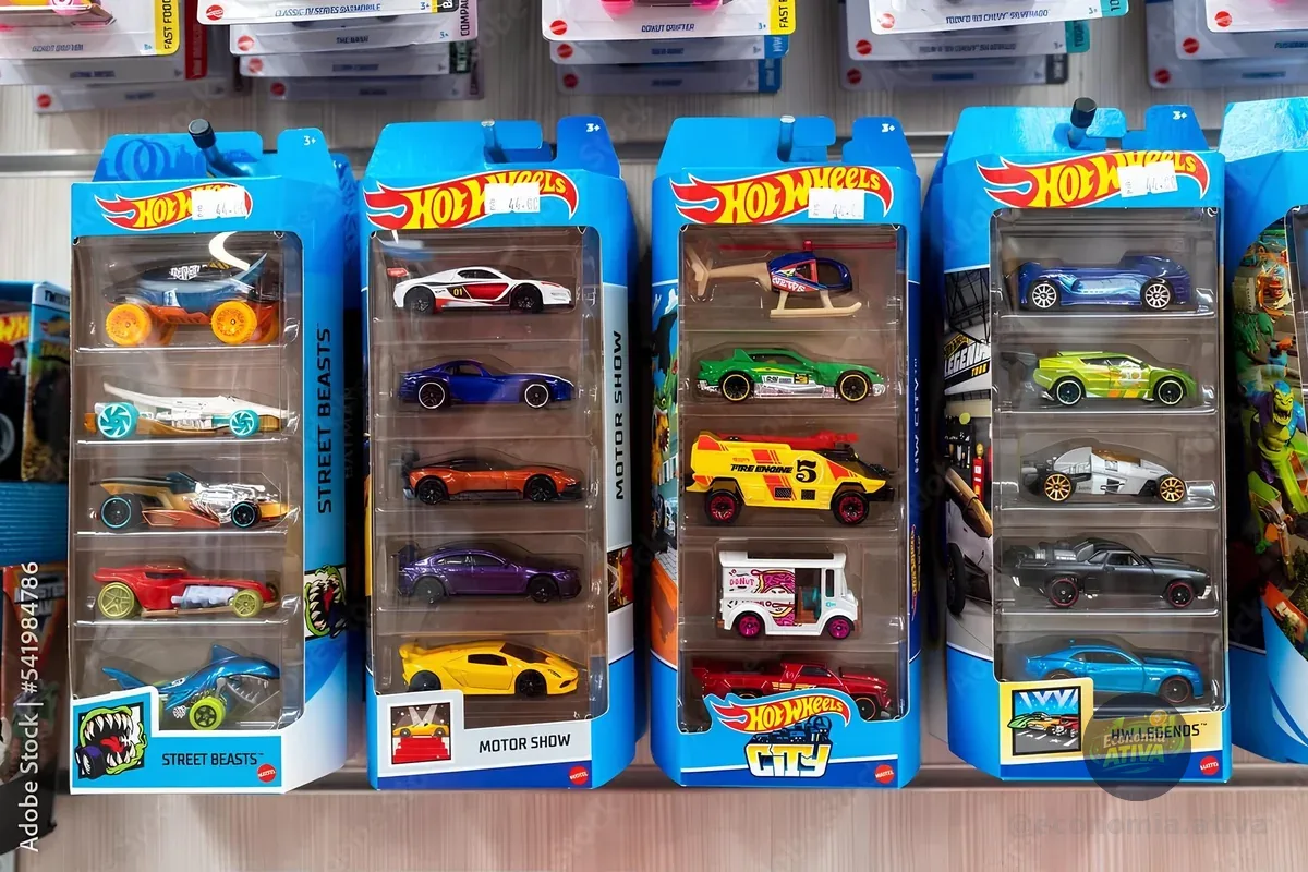 Pacote 5 Carros Sortidos Hot Wheels