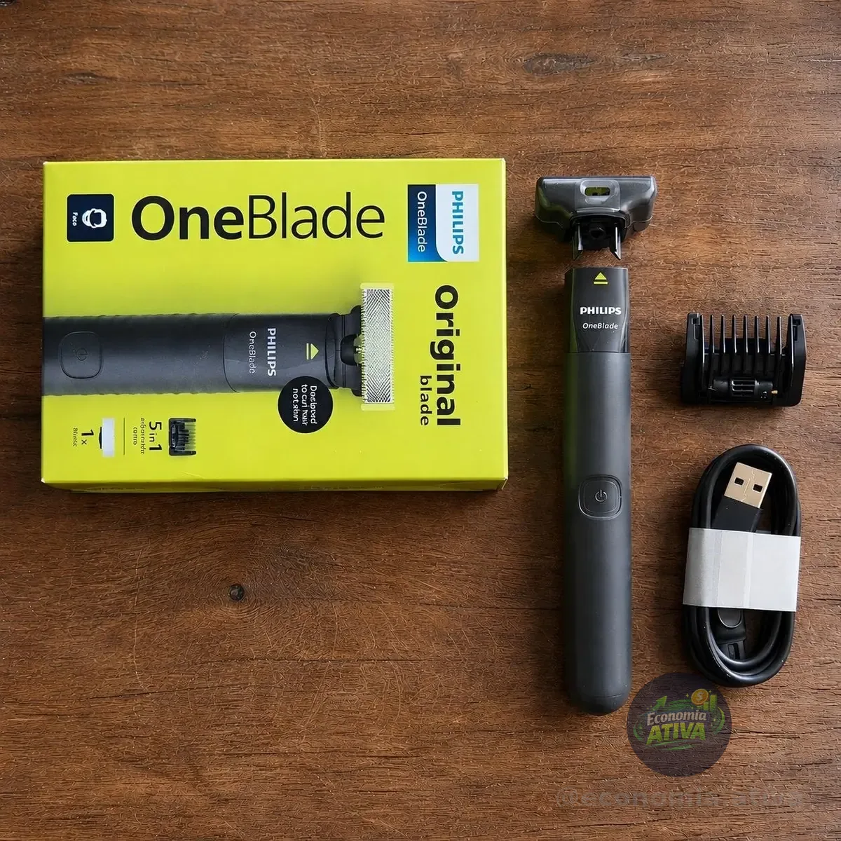 Aparador de Pelos Philips OneBlade À Prova D'Água QP1424/10