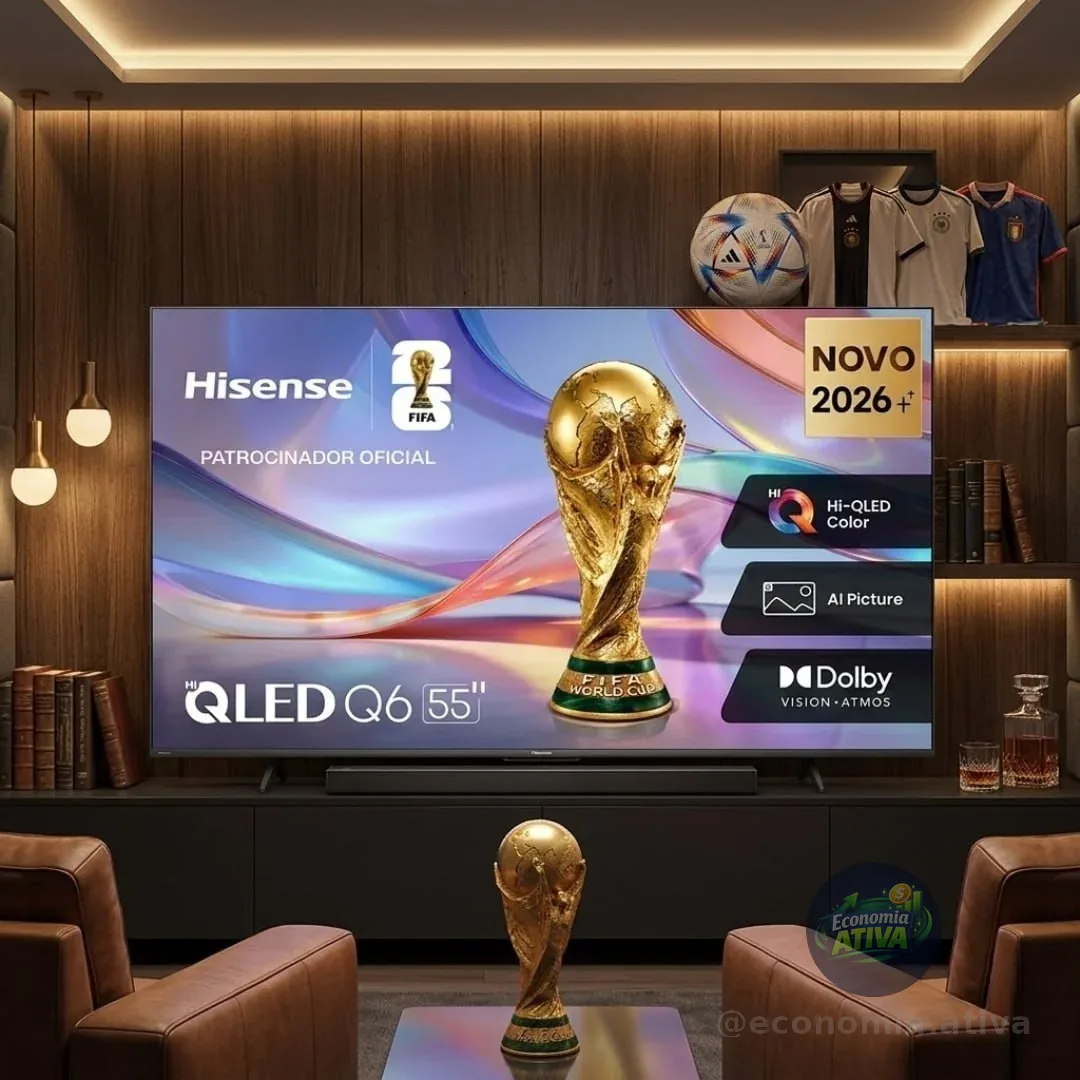 Smart Tv Hisense 55" QLED 4K UHD HDR10