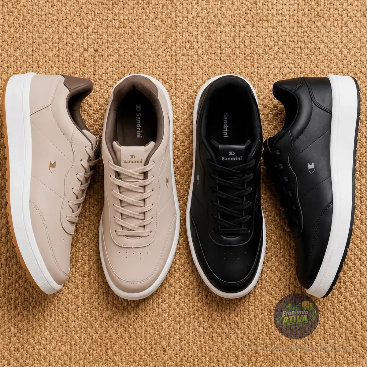 Sapatênis Casual Sandrini Ivory