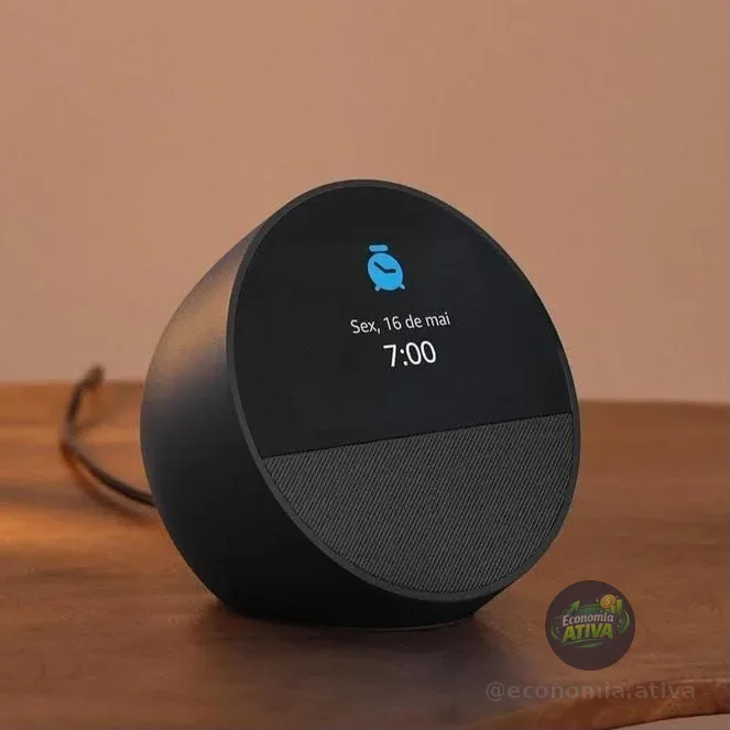 Echo Spot com Alexa (Geração mais recente)