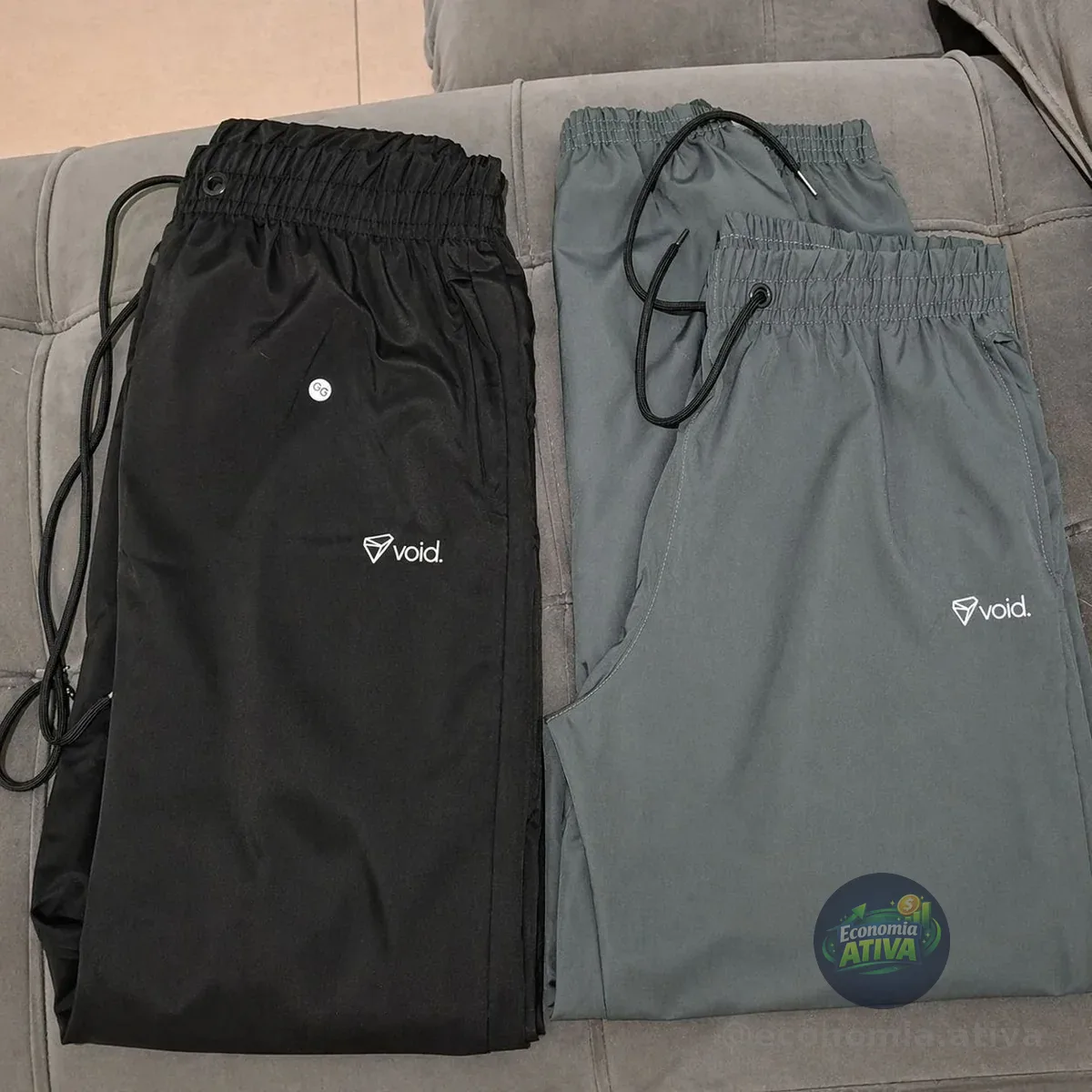 Kit 2 Calças Jogger Tactel Elastano Void