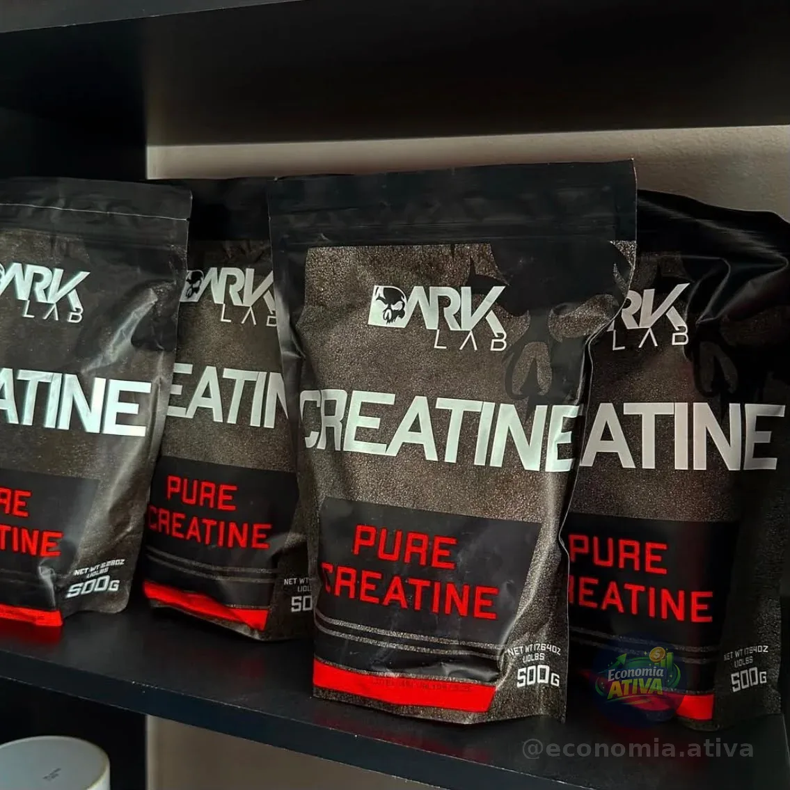 Creatina Monohidratada Pura 500g Dark Lab Unidade Sem Sabor