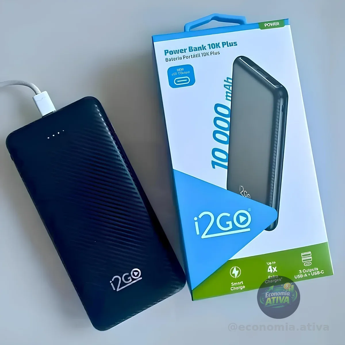 Carregador Portátil Power Bank I2go 10000mah