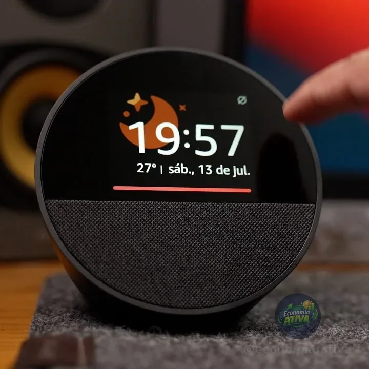 Echo Spot com Alexa (Geração mais recente)