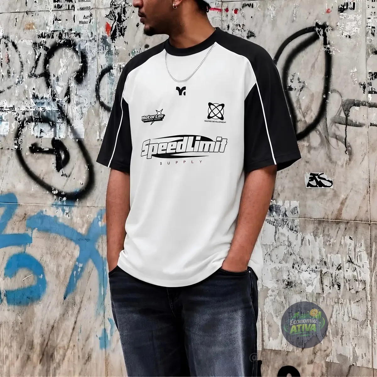 Camiseta Oversized Malhão Off-white