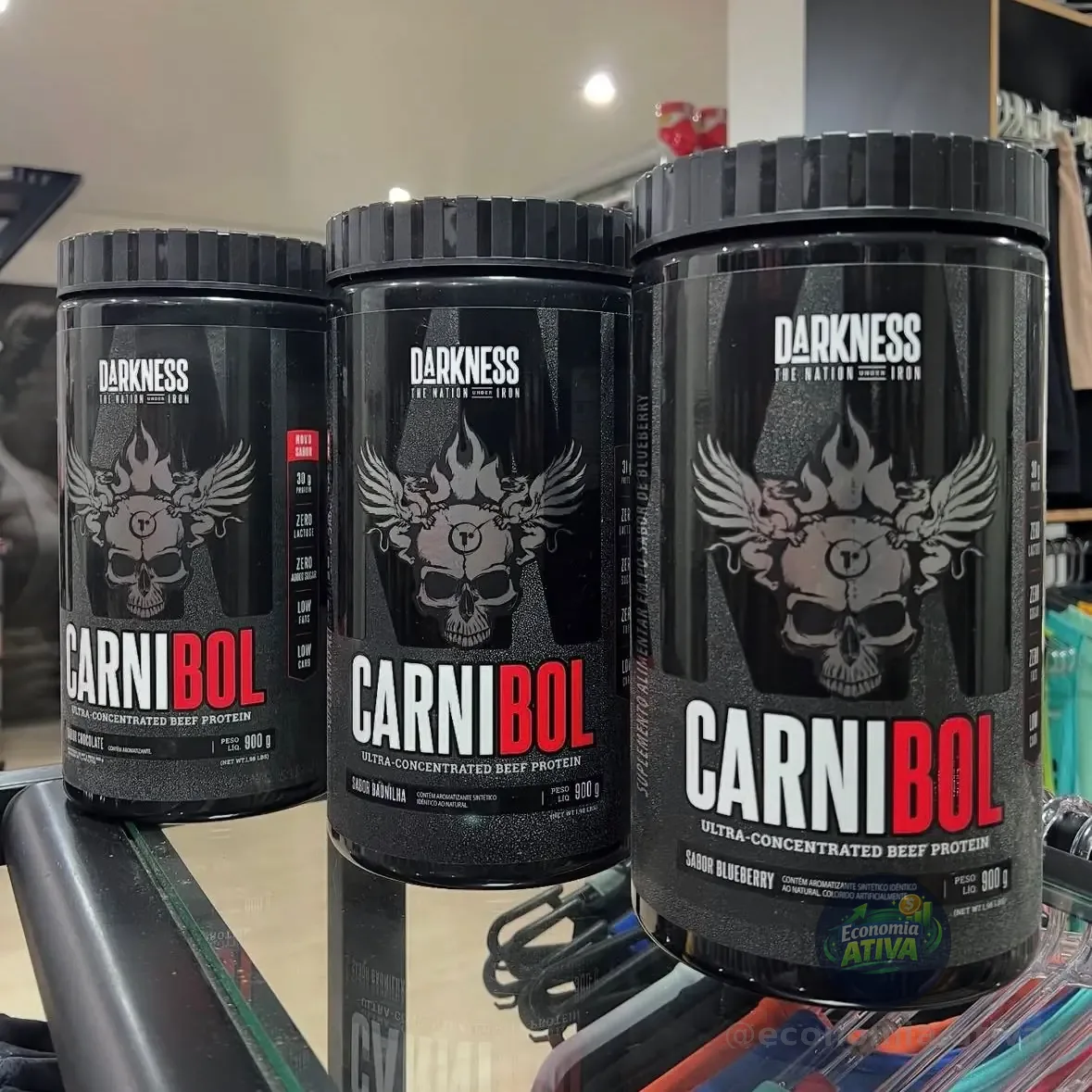 Whey Proteína De Carne Carnibol Baunilha 900g Darkness