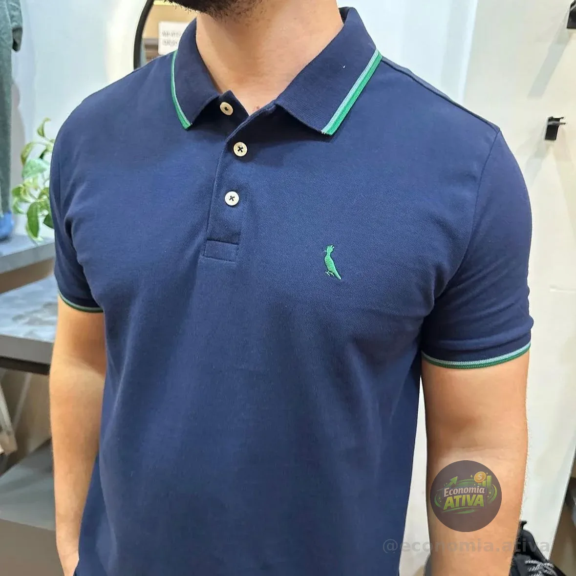 Masculina Reserva Polo Básica Friso