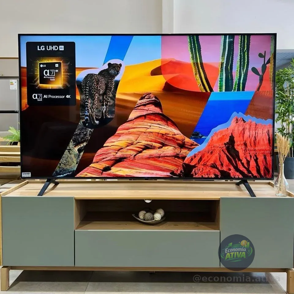 Smart Tv LG Uhd Ai Ua75 65 Polegadas Hdr10 Pro Processador 7 Ai Ger8 Webos 25
