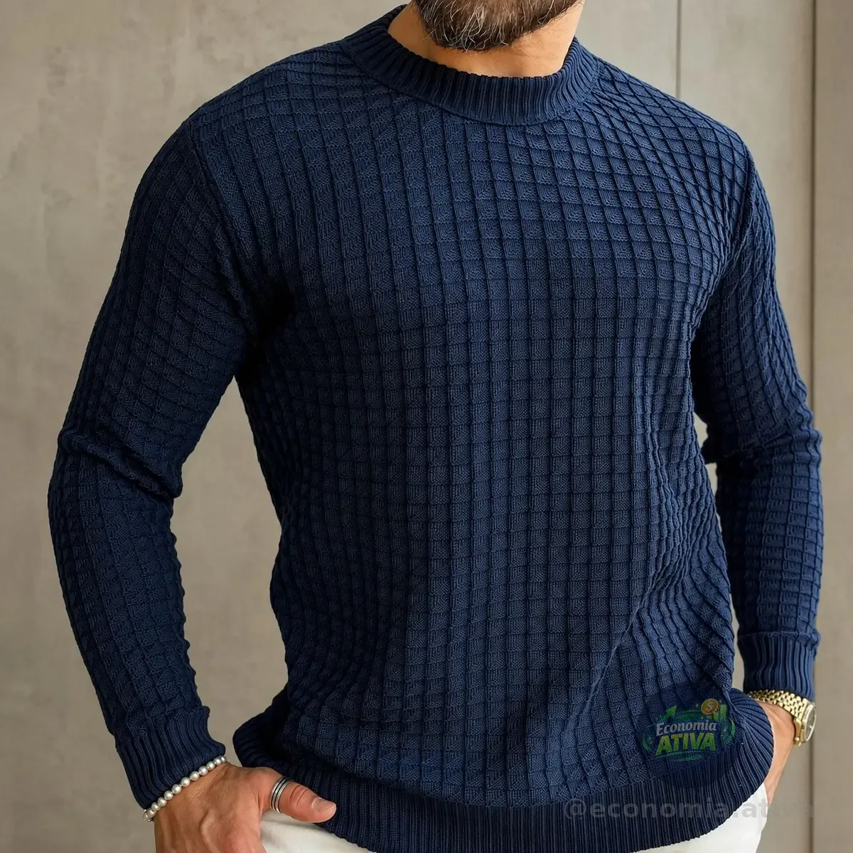 Suéter Masculino Lã Tricot