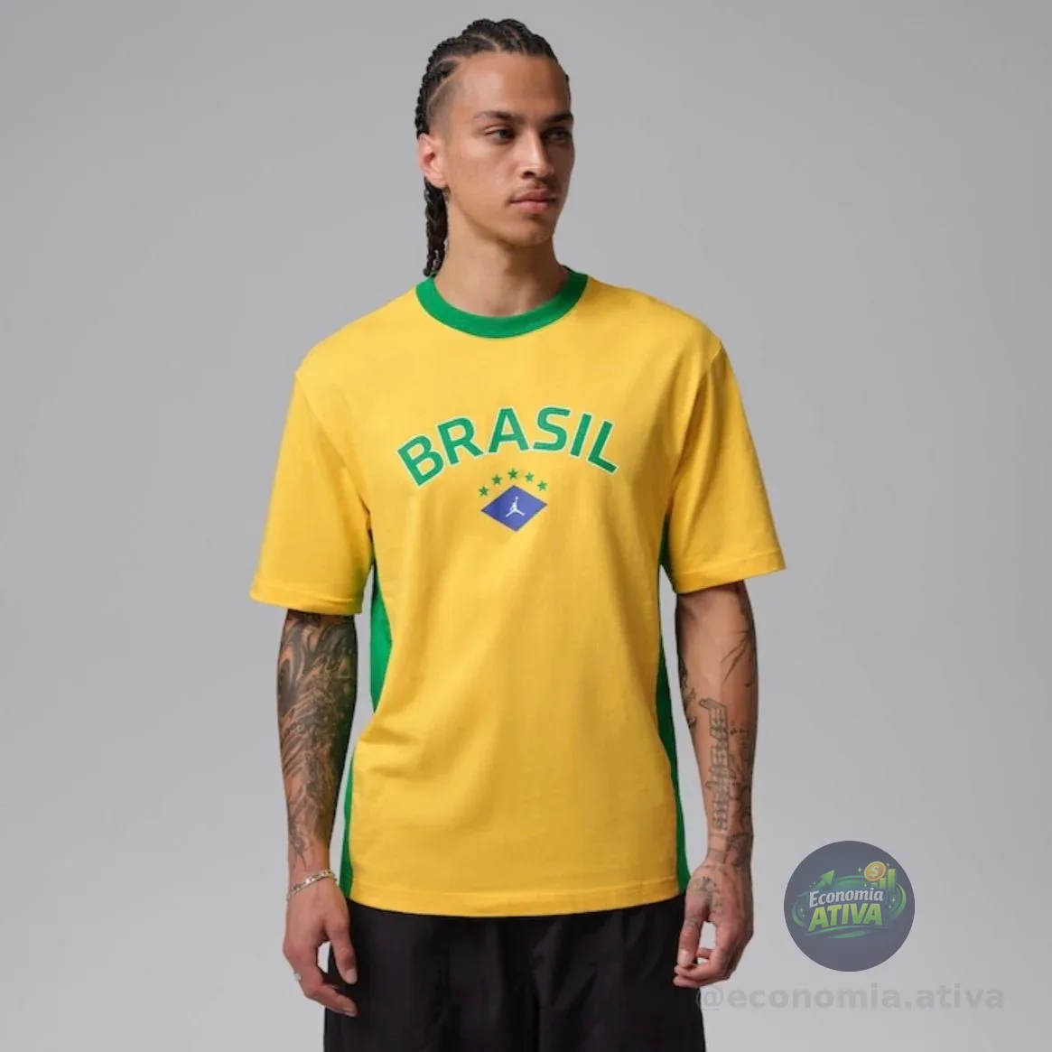 Camiseta Brasil Air Jordan