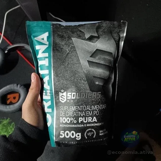 Creatina 500g Monohidratada 100% Pura - Soldiers Nutrition