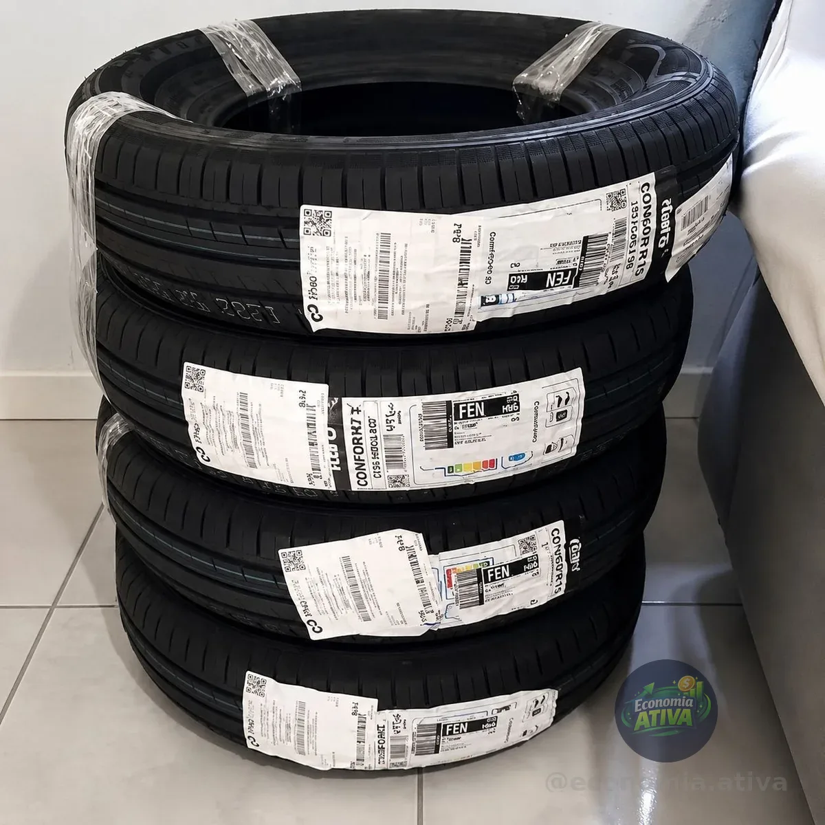 Jogo 4 Pneus Itaro Aro 13 Comformax 175/75r13 84t T