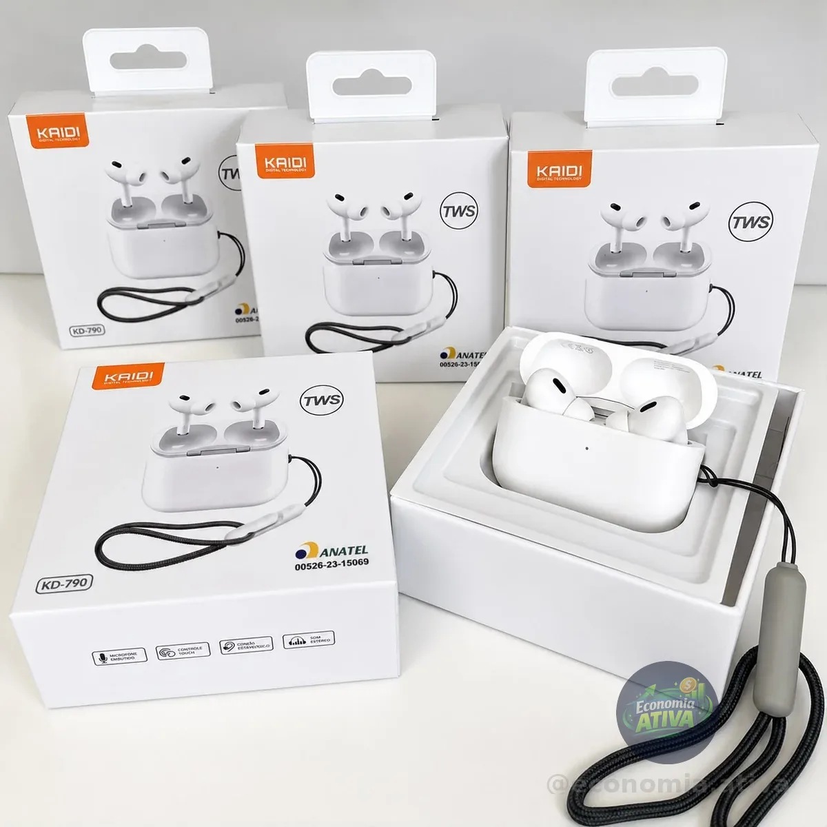 Fones De Ouvido Sem Fio Kaidi Kd-790