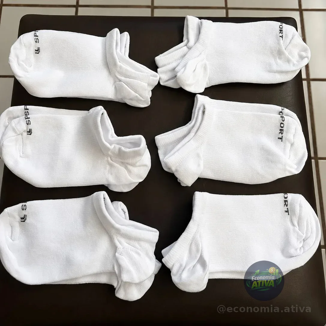 Kit 6 Pares De Meias Lupo Soquete Invisível