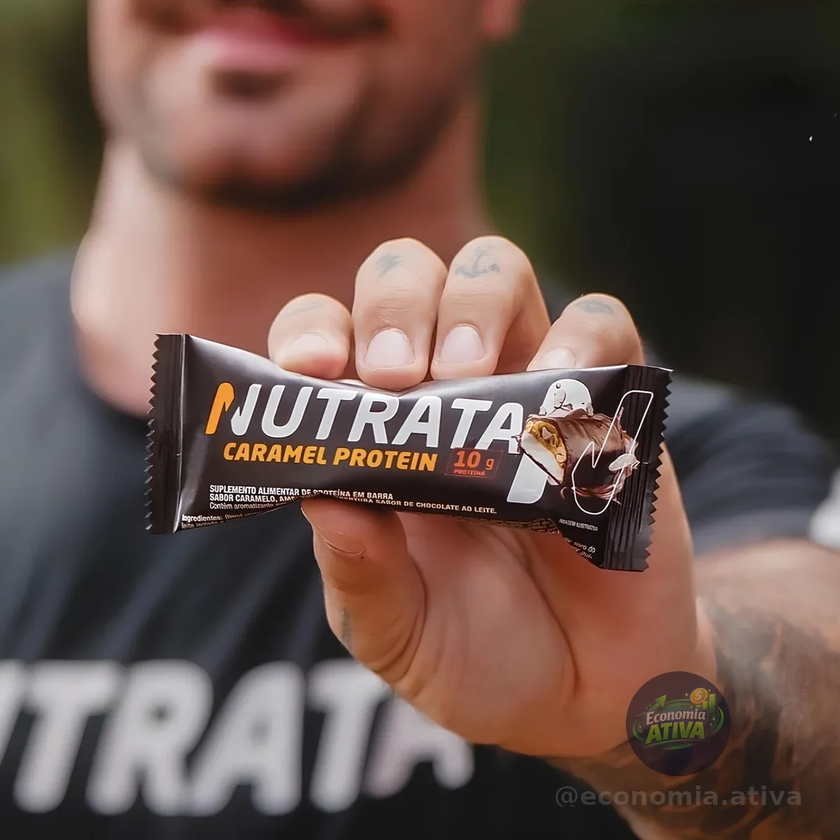 Nutrata Caramel Protein 45g Display Com 12 Barras