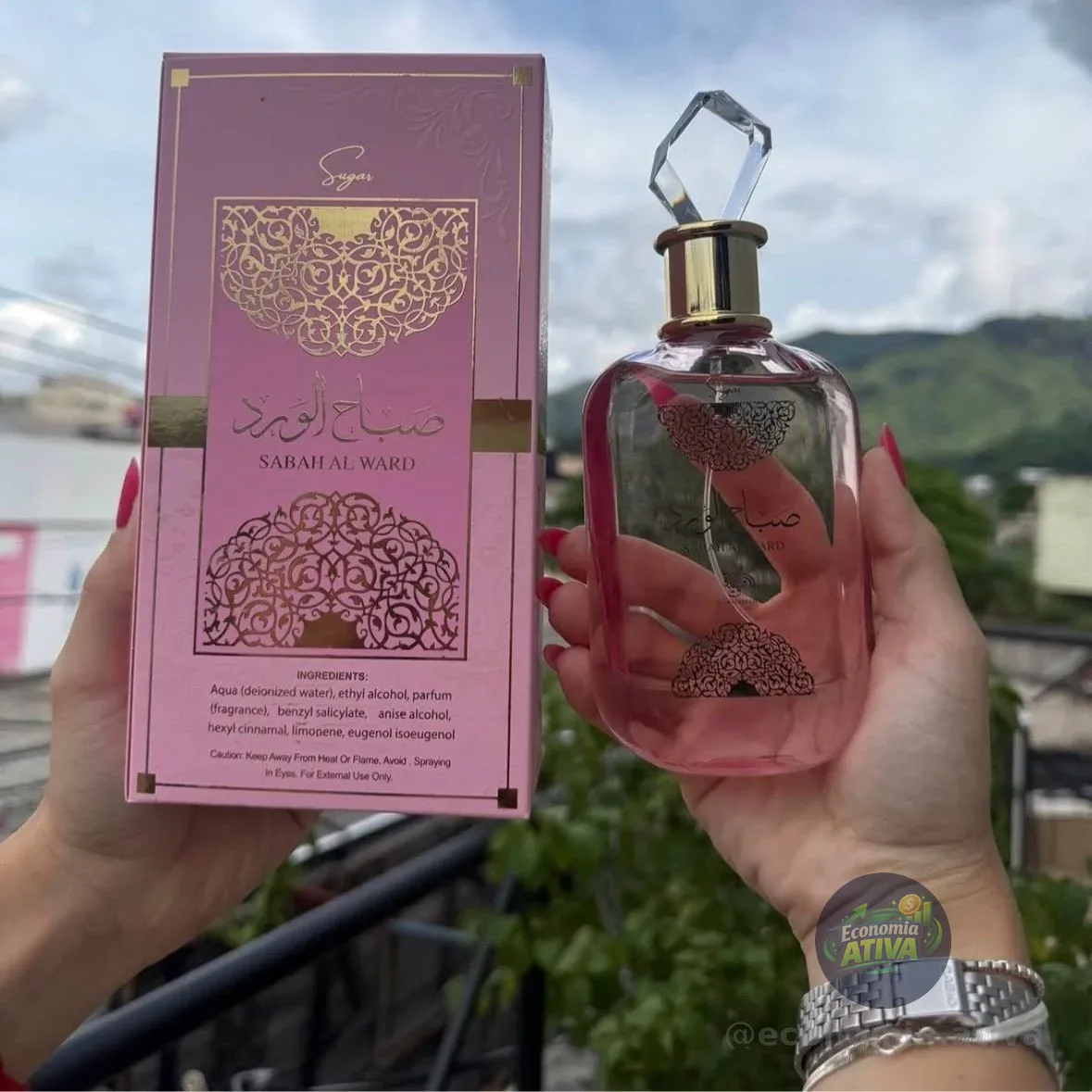 Perfume Árabe Sabah Al Ward Sugar 100ml