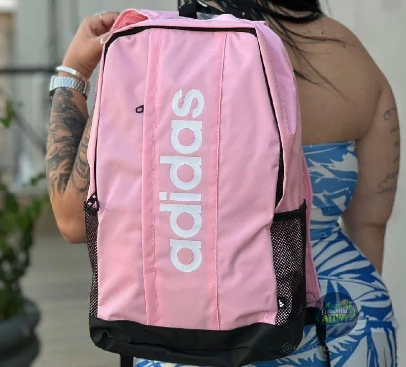 Mochila Linear adidas Rosa Liso