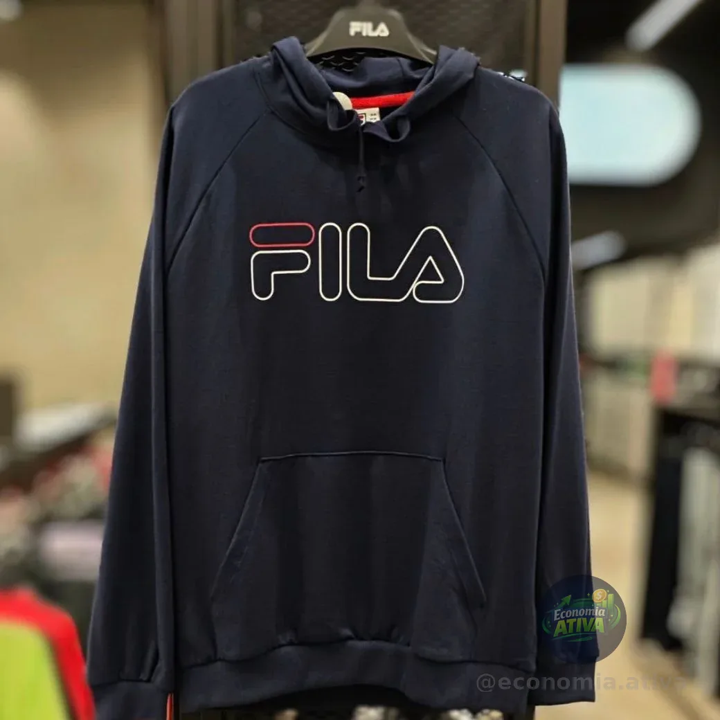 Moletom Fila Masculino Com Capuz Letter Outline (2 cores)
