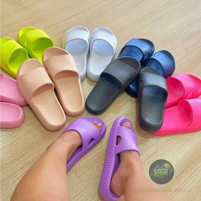 Chinelo Slide Nuvem Confort Feminino