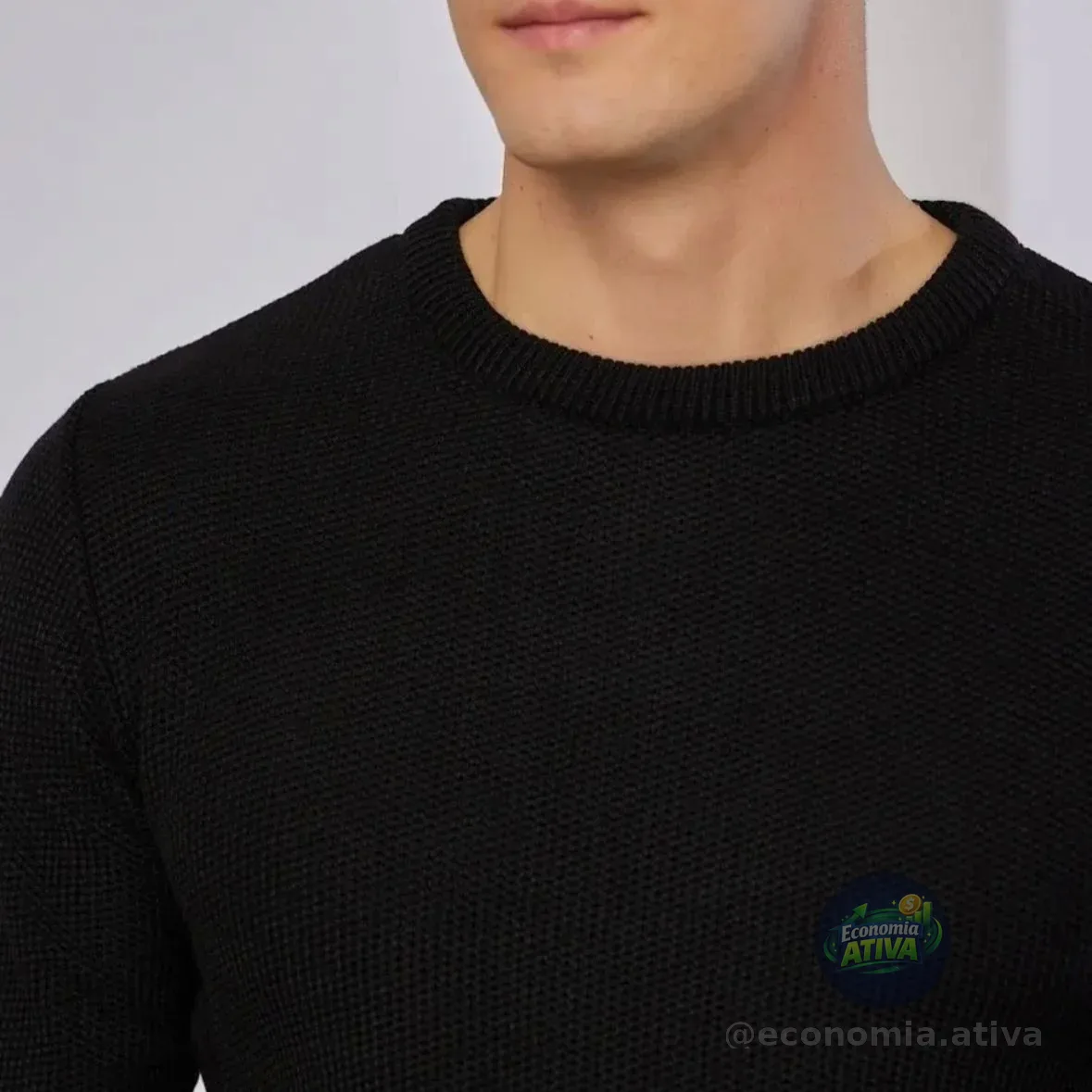 Suéter Tricot Lã Masculina