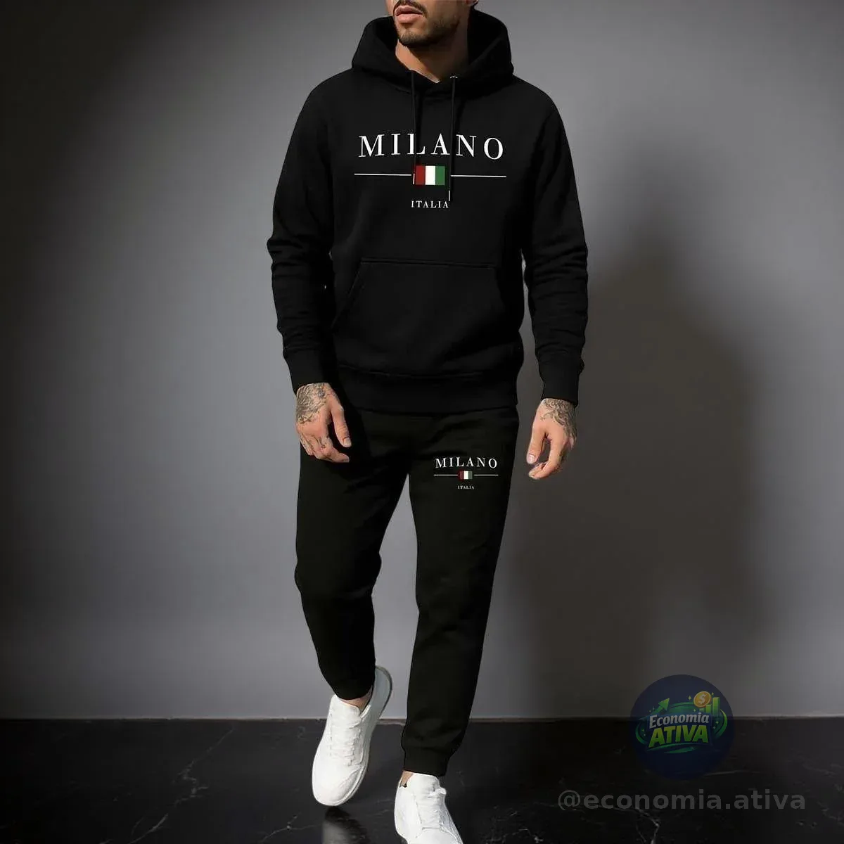 Conjunto Moletom Milano It Calça E Blusa