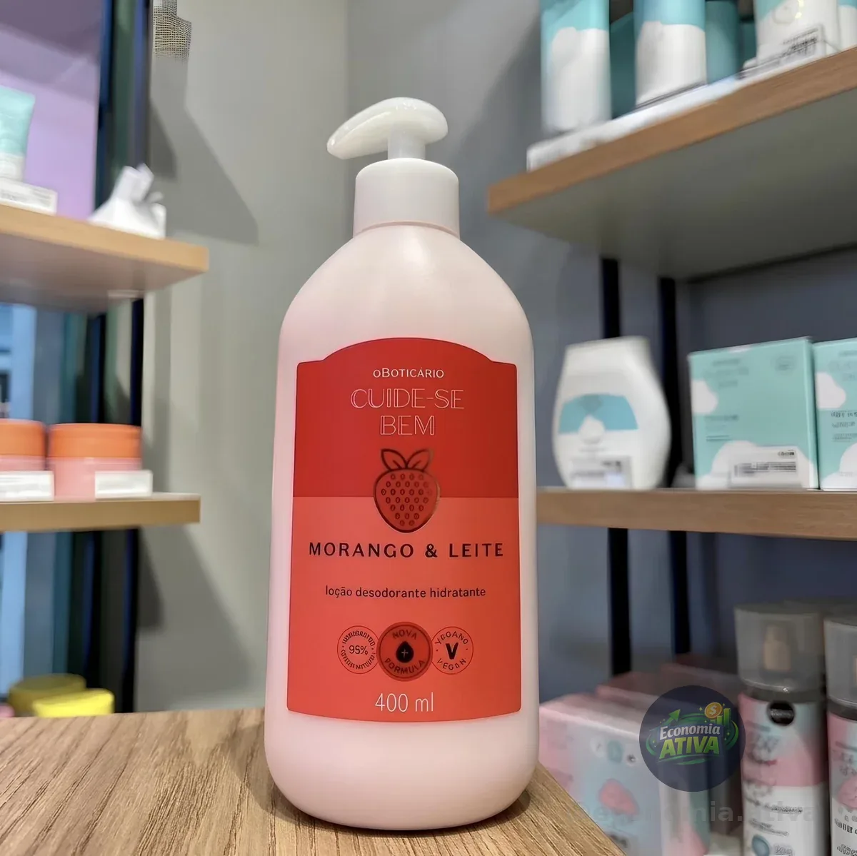 Hidratante Cuide-se Bem Morango E Leite 400ml O Boticário