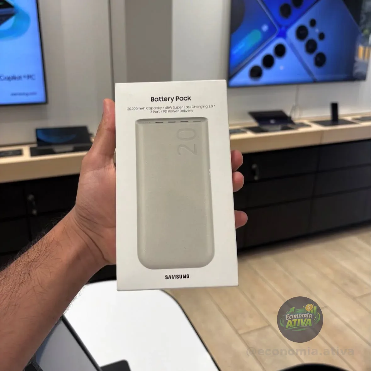 PowerBank Samsung 3x Usb-c 20000mah Super Rapida